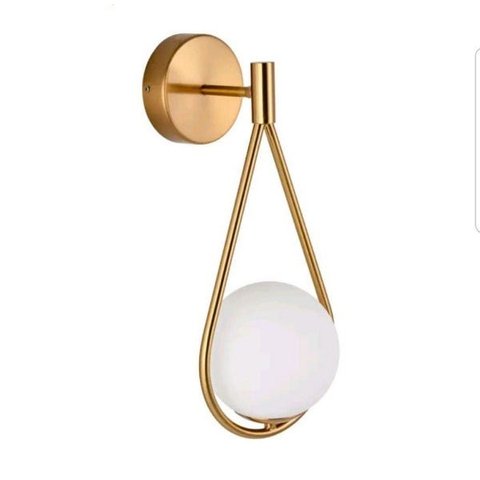 Arandela Luminária de Parede Gota Dourado Polido Spotline