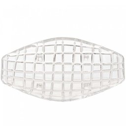 Kit 4 Centro de Mesa Cristal Deli Lyor 26x14x5,5cm Fruteira Decorativo Sala Jantar - 5
