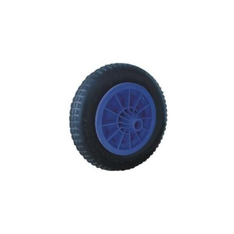 Kit 4 Conj Aro / Roda Plás Azul Carr de Mão C Pneu 3,25"x8"
