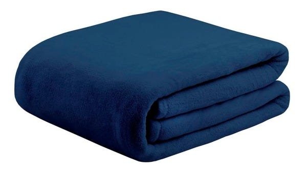 Cobertor King 480gr Soft Azul Marinho Naturalle - 2