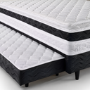 Ver imagem 4 de Cama Box Solteiro com Auxiliar 2 em 1 88x188 Ouro Cinza Design