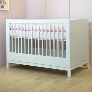 Berço Americano Multifuncional Branco Linha Cozy Quater 2 em 1