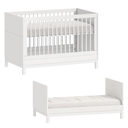 Ver imagem 2 de Berço Cozy e Mini Cama em MDF – Branco Fosco