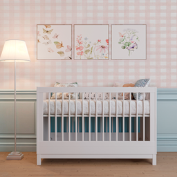 Berço Americano Multifuncional Branco Linha Cozy Quater 2 em 1 - 1