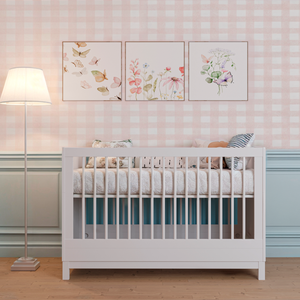Berço Americano Multifuncional Branco Linha Cozy Quater 2 em 1