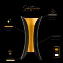 Ver imagem 3 de Arandela Minimalista Branco Quente 3k Preto/dourado 10w