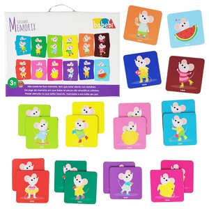 Jogo Educativo da Memória Infantil Memorix Ratinhos 24 Peças
