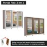 Guarda-roupa Casal 100% Mdf Madesa Eros 3 Portas de Correr de Espelho com Pés - Branco - 10