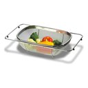 Ver imagem 2 de Escorredor para Lavar Frutas e Verduras Aço Inox Verona Aberto - Brinox