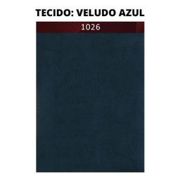 Poltrona Mona Luxo Madeira Maciça Tecido Veludo Azul - 4