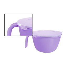 Tigela Lilás Com Tampa Panelinha De 1,5 L Gourmet Multiuso - 2