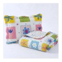 Ver imagem 1 de Kit Colcha Patchwork Infantil Menina 180x220 Solteiro - Floral Branca