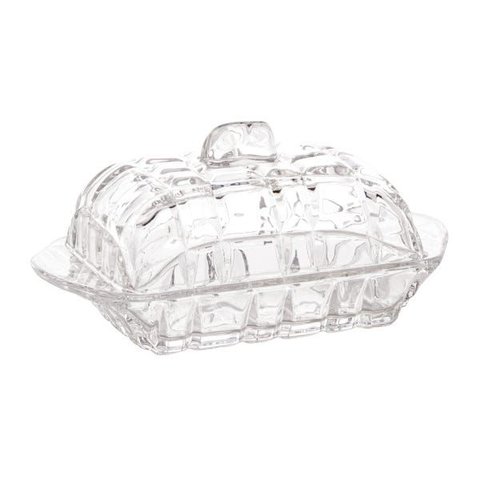 Manteigueira de Cristal Deli 16,9 x 8 x 10 cm | Casa Del Grande