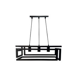 Luminária Pendente Infinit 3 Alumínio Teto Cozinha Sala Luxo:preto - 1