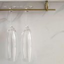 Ver imagem 2 de Kit 2 Porta Taças 25cm Dourado Suporte Suspenso Aramado Organizadores Duller