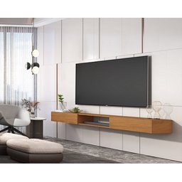 Rack Suspenso Para TV até 72 Polegadas Nicho 1.8 Nature – Giga Móveis - 2 Rack Suspenso Para TV até 72 Polegadas Nicho 1.8 Nature – Giga Móveis - 2