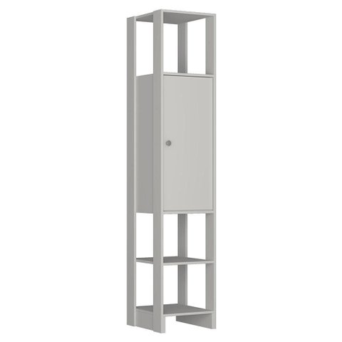 Estante Multiuso 3 Prateleiras Ey107 200x40 Cm Branco Novam