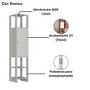 Ver imagem 5 de Estante Multiuso 3 Prateleiras Ey107 200x40 Cm Branco Novam
