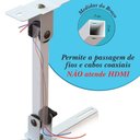 Ver imagem 6 de Suporte Projetor Datashow Teto Parede Braço 20 Cm Branco
