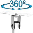 Ver imagem 3 de Suporte Projetor Datashow Teto Parede Braço 20 Cm Branco