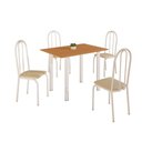 Ver imagem 1 de Conjunto Sala de Jantar Mila 4 Cad Ilhabela Branca C- Creme