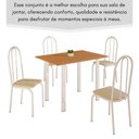 Ver imagem 3 de Conjunto Sala de Jantar Mila 4 Cad Ilhabela Branca C- Creme