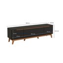 Ver imagem 3 de Rack Kappesberg 3 Portas Preto Fosco 180cm