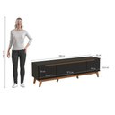 Ver imagem 4 de Rack Kappesberg 3 Portas Preto Fosco 180cm