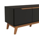 Ver imagem 5 de Rack Kappesberg 3 Portas Preto Fosco 180cm