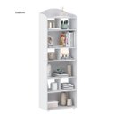 Ver imagem 2 de Escritório Home Office Mesa Escrivaninha e Estante Cannes Branco
