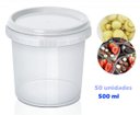 Ver imagem 1 de Pote Redondo com Lacre Bolo No Pote Conservas Descartável 500 Ml 50Unid