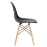 KIT - Mesa de jantar retangular Eames 60 x 120 cm branco + 2 cadeiras Eiffel DSW Preto - 6