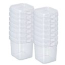 Ver imagem 2 de Potes Quadrados Bolo No Pote Lacre Plástico 500ml -200 Unid.