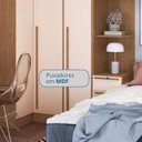 Ver imagem 6 de Guarda-Roupa Solteiro Modulado 6 Peças Infinity Marrom/Cedro|Blush