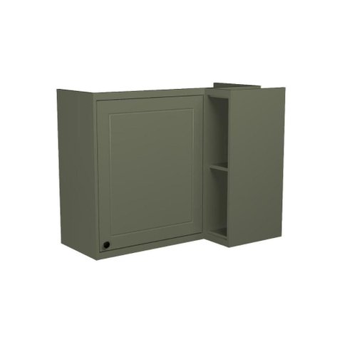 Armário Aéreo P/ Cozinha Évora Ph 3125 Canto Reto C/ 1 Porta e 2 Nichos 92,5cm Verde - Herval