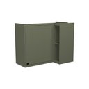 Ver imagem 1 de Armário Aéreo P/ Cozinha Évora Ph 3125 Canto Reto C/ 1 Porta e 2 Nichos 92,5cm Verde - Herval