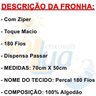 Kit 2 Fronhas Pill 70X50 100% Algodão 180 Fios Com Zíper - Branco - 4