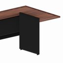 Ver imagem 6 de Mesa de Reunião Retangular Executiva 8 Lugares 200cm Louro Preto com Preto F5 Office
