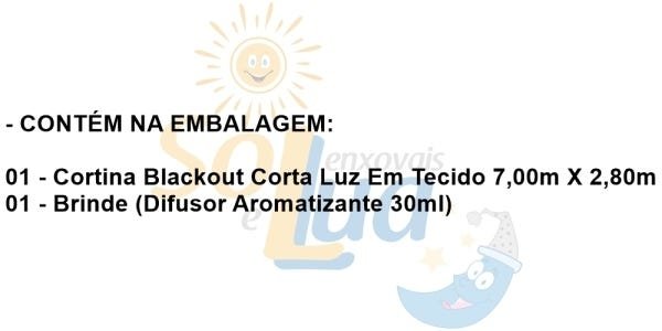 Cortina Block 7 Metros Blecaute Sala Quarto Janela Blackout - Creme - 3