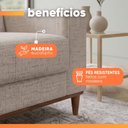 Ver imagem 6 de Sofá Living 3 Lugares 2,10m Linho Lara