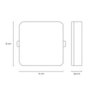 Ver imagem 3 de Painel Plafon Led Frameless Sobrepor 18w Quadrado Efeito Infinito Taschibra St3245