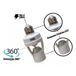 Sensor de Presença Soquete E27 360° Pqsss-0360 Proeletronic - 4
