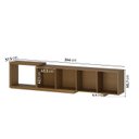 Ver imagem 3 de Rack Extensível para TV até 60 Polegadas 244x56cm Aruá CabeCasa MadeiraOriginals Marrom Jatobá