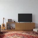 Ver imagem 2 de Rack Extensível para TV até 60 Polegadas 244x56cm Aruá CabeCasa MadeiraOriginals Marrom Jatobá