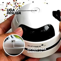 Mini Aspirador Mesa Recarregável Usb Portátil Rápida Limpeza - 4
