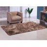 Tapete Onix 2,40 x 2,00 Peludo Felpudo Quarto Sala Grande - Marrom - 2