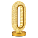 Ver imagem 5 de Luminária de Mesa Abajur Decorativo Efeito Cristal Dourado Touch 3 Tons Bateria Recarregável:Modelo