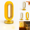 Ver imagem 3 de Luminária de Mesa Abajur Decorativo Efeito Cristal Dourado Touch 3 Tons Bateria Recarregável:Modelo