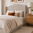 Ver imagem 3 de Cabeceira Cama Box Casal Queen 160cm Zoe Estofada Boucle Moderna