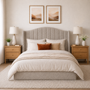 Ver imagem 1 de Cabeceira Cama Box Casal Queen 160cm Zoe Estofada Boucle Moderna
